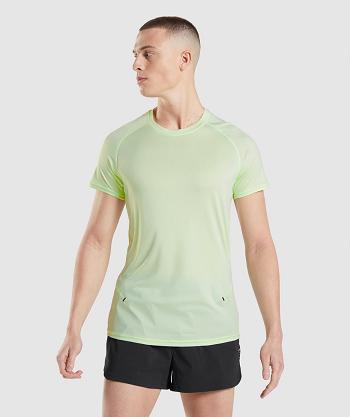 T Shirts Gymshark Speed Evolve Hombre Verde | CO 3451UZG